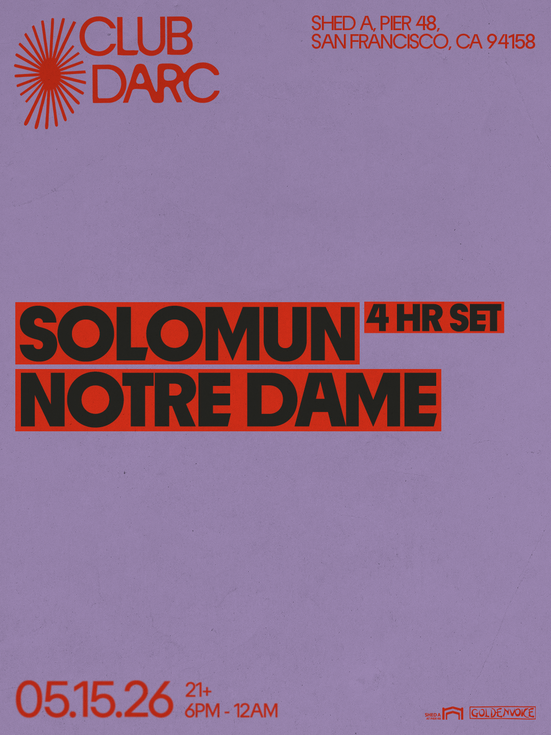 Club Darc: Solomun (4HR SET)